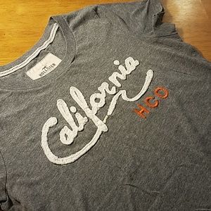 Hollister, "California HCO" Cap Sleeved Tee